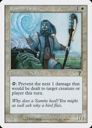Samite Healer [Seventh Edition] | Exor Games Truro