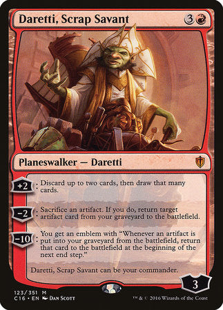Daretti, Scrap Savant [Commander 2016] | Exor Games Truro