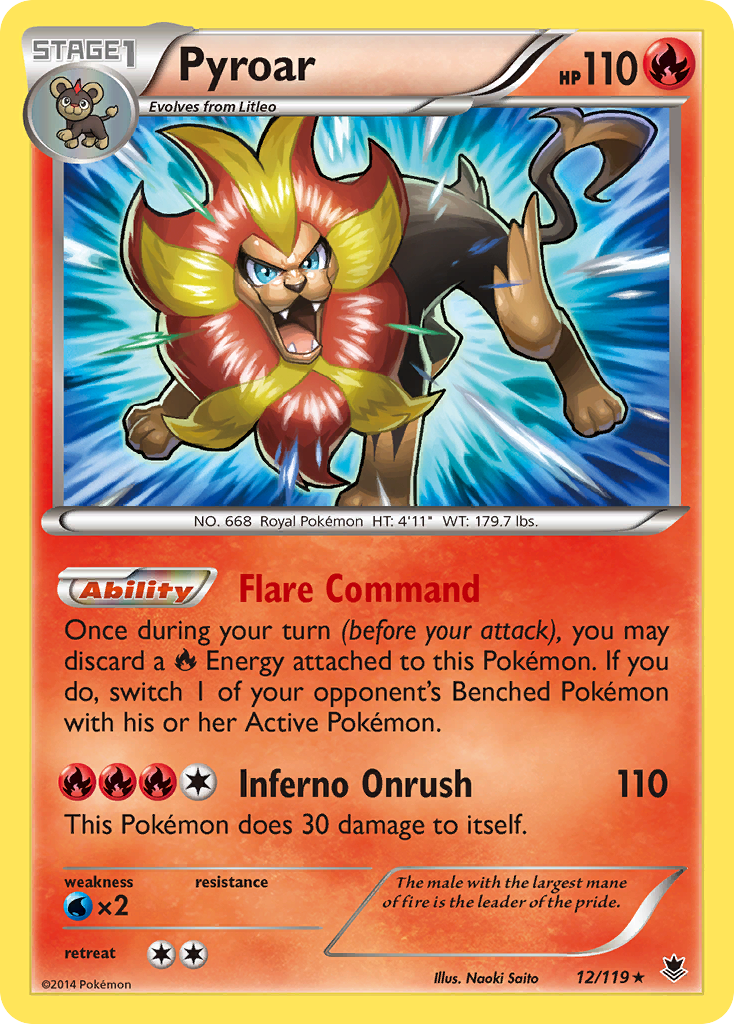 Pyroar (12/119) [XY: Phantom Forces] | Exor Games Truro