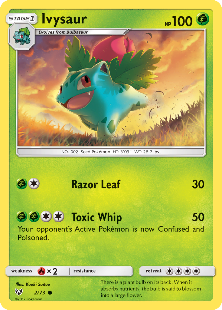 Ivysaur (2/73) [Sun & Moon: Shining Legends] | Exor Games Truro