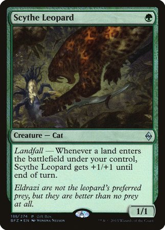 Scythe Leopard [Battle for Zendikar Promos] | Exor Games Truro