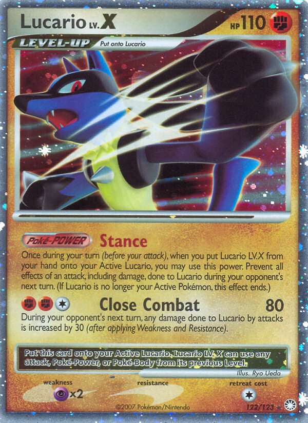 Lucario LV.X (122/123) [Diamond & Pearl: Mysterious Treasures] | Exor Games Truro