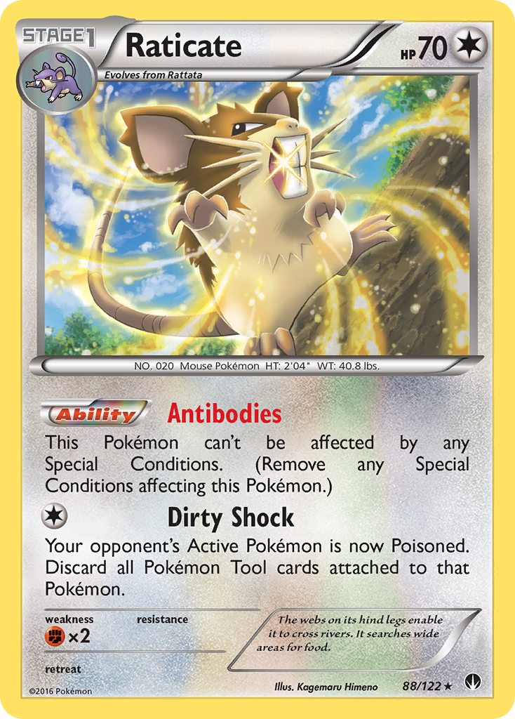 Raticate (88/122) [XY: BREAKpoint] | Exor Games Truro