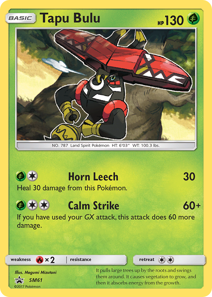 Tapu Bulu (SM61) [Sun & Moon: Black Star Promos] | Exor Games Truro