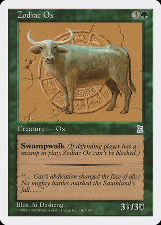 Zodiac Ox [Portal Three Kingdoms] | Exor Games Truro