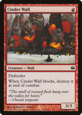 Cinder Wall [Duel Decks: Knights vs. Dragons] | Exor Games Truro