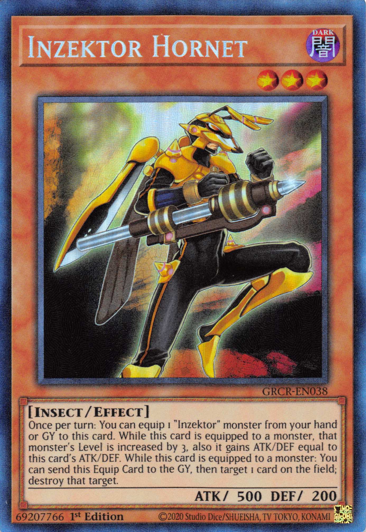 Inzektor Hornet [GRCR-EN038] Collector's Rare | Exor Games Truro