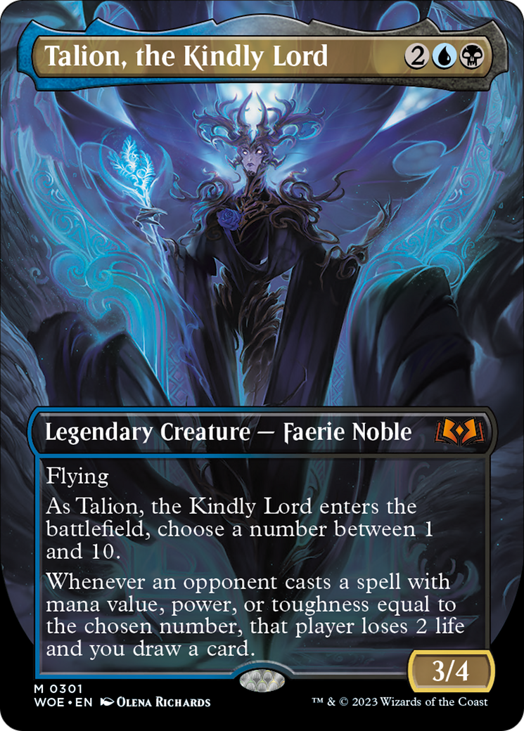 Talion, the Kindly Lord (Borderless Alternate Art) [Wilds of Eldraine] | Exor Games Truro