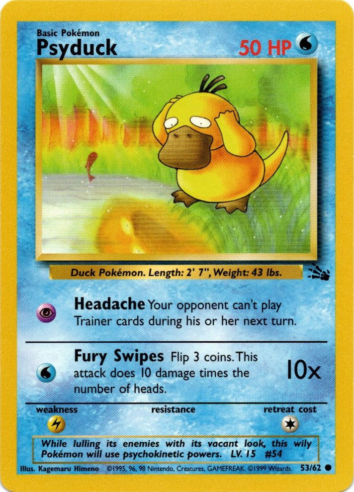 Psyduck (53/62) [Fossil Unlimited] | Exor Games Truro