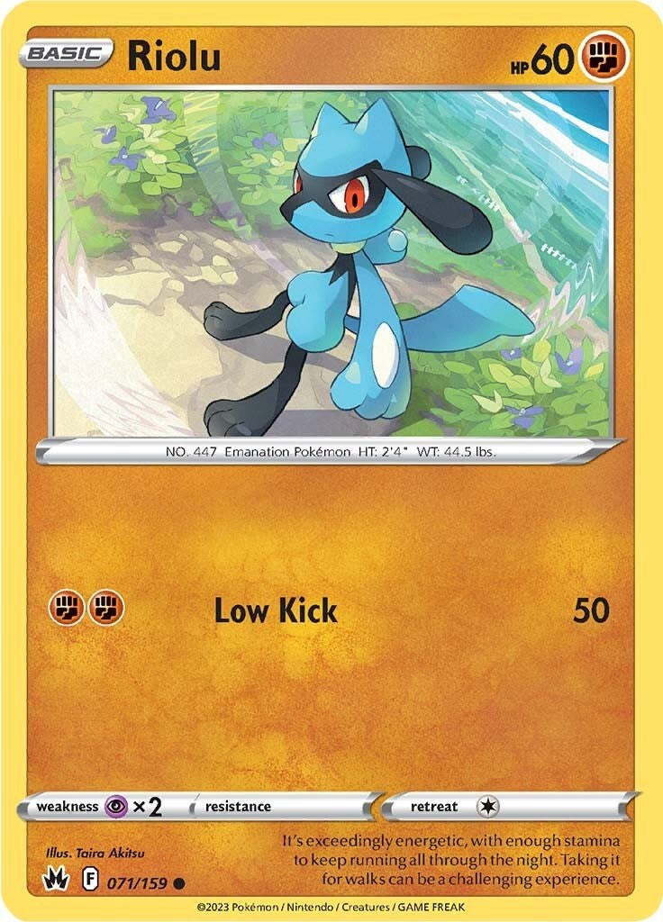 Riolu (071/159) [Sword & Shield: Crown Zenith] | Exor Games Truro