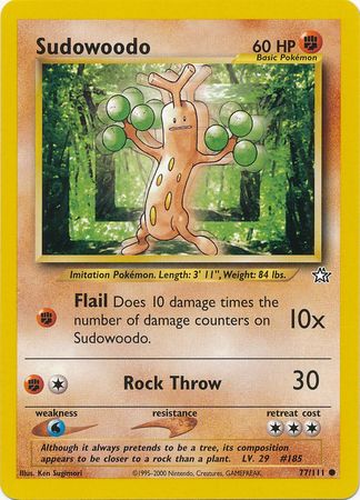 Sudowoodo (77/111) [Neo Genesis Unlimited] | Exor Games Truro