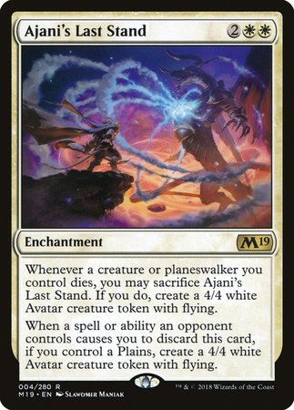 Ajani's Last Stand [Core Set 2019] | Exor Games Truro