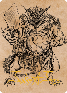 Thrakkus the Butcher Art Card (Gold-Stamped Signature) [Commander Legends: Battle for Baldur's Gate Art Series] | Exor Games Truro