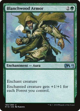 Blanchwood Armor [Core Set 2019] | Exor Games Truro