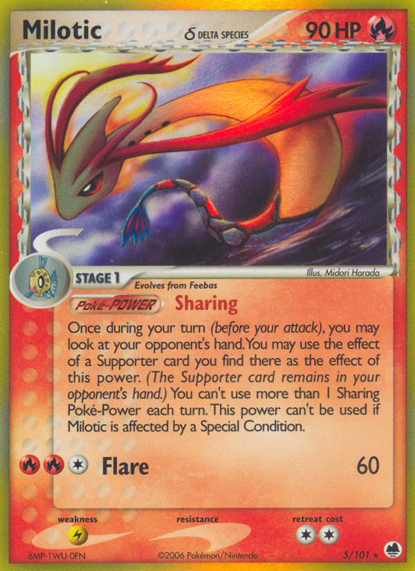 Milotic (5/101) (Delta Species) [EX: Dragon Frontiers] | Exor Games Truro