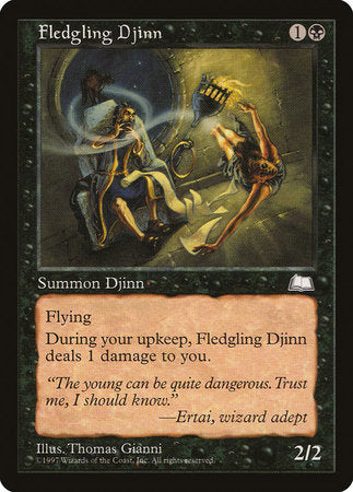 Fledgling Djinn [Weatherlight] | Exor Games Truro