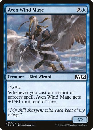 Aven Wind Mage [Core Set 2019] | Exor Games Truro