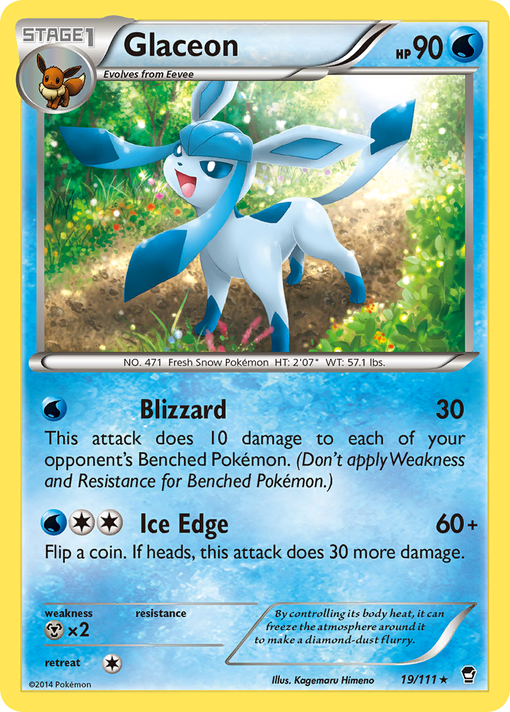 Glaceon (19/111) [XY: Furious Fists] | Exor Games Truro