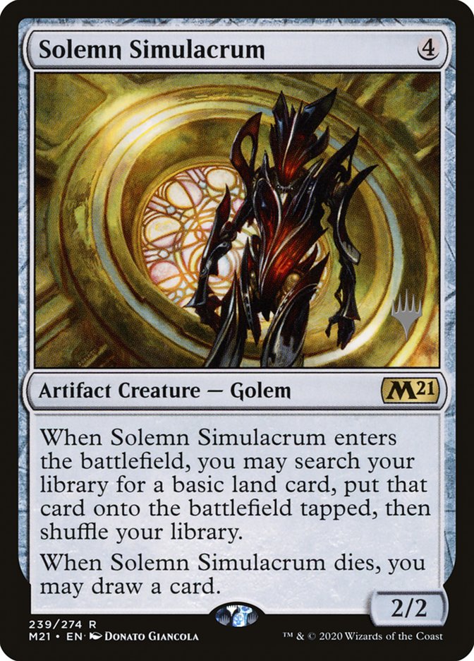 Solemn Simulacrum (Promo Pack) [Core Set 2021 Promos] | Exor Games Truro