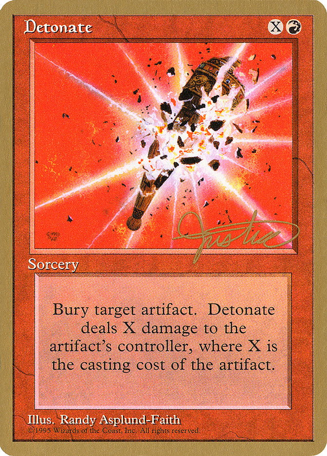 Detonate (Mark Justice) [Pro Tour Collector Set] | Exor Games Truro