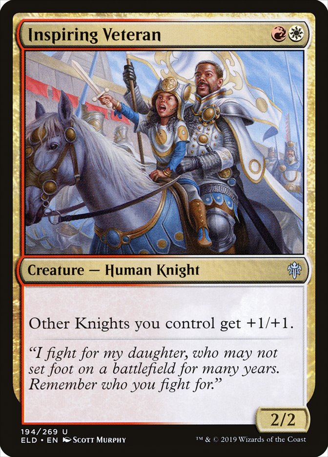Inspiring Veteran [Throne of Eldraine] | Exor Games Truro