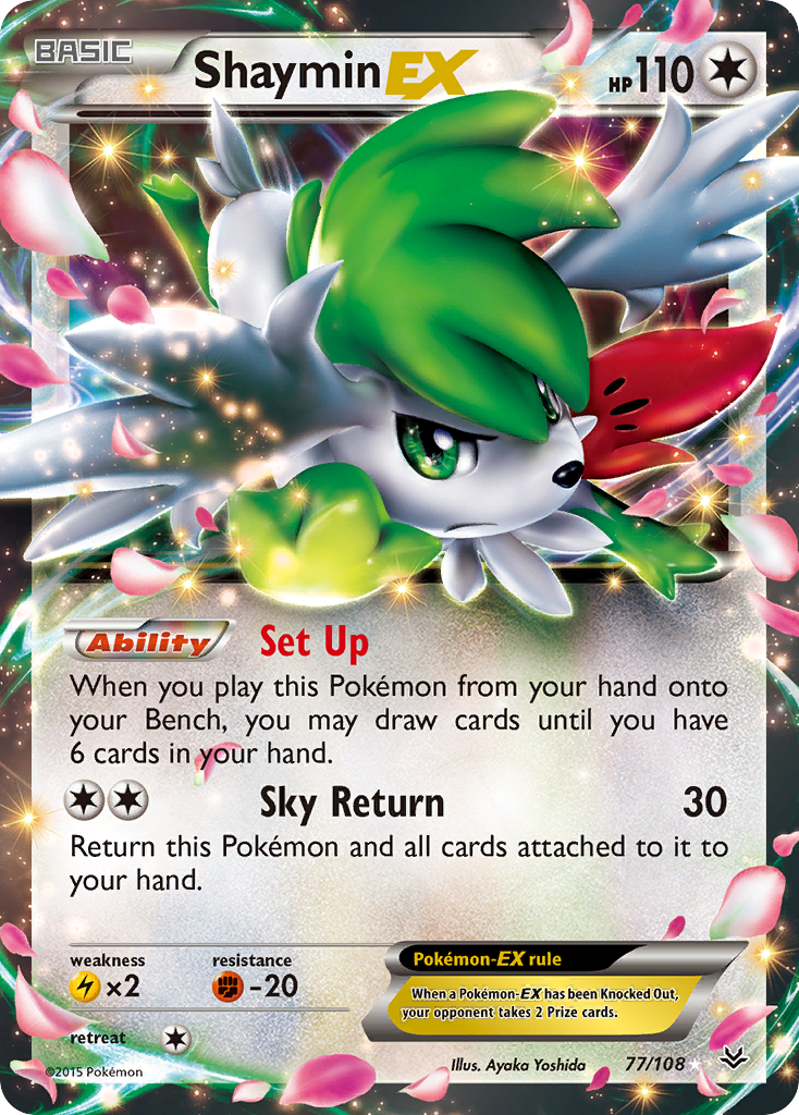 Shaymin EX (77/108) [XY: Roaring Skies] | Exor Games Truro