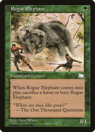 Rogue Elephant [Weatherlight] | Exor Games Truro