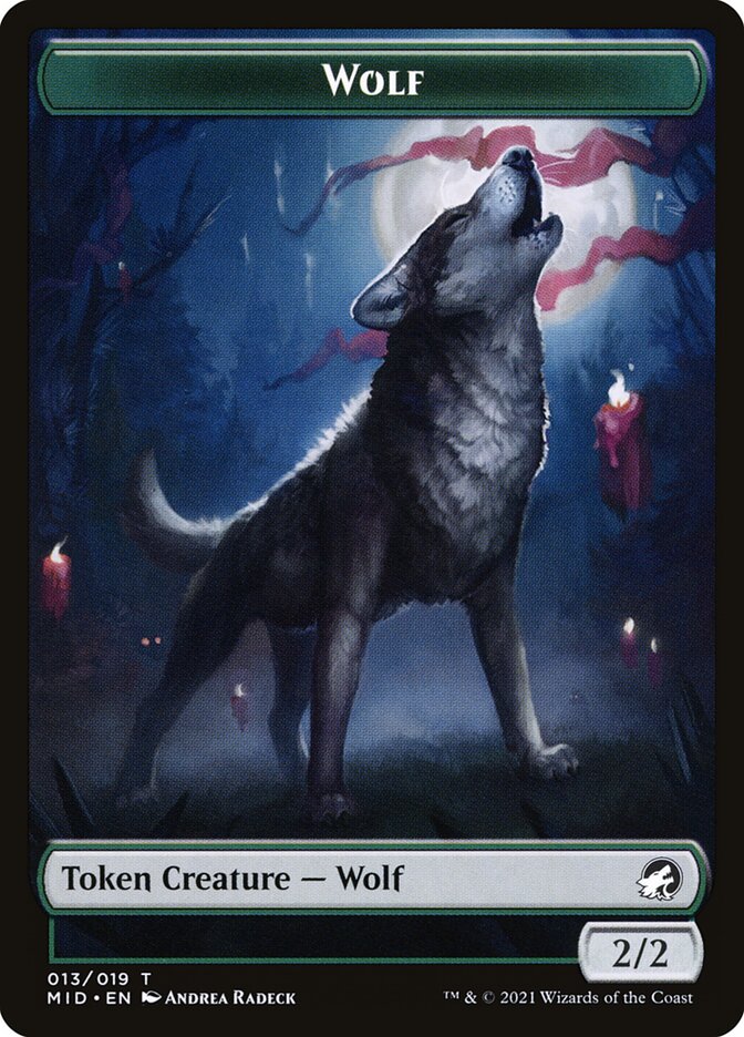 Wolf (013) // Clue (016) Double-sided Token [Challenger Decks 2022 Tokens] | Exor Games Truro