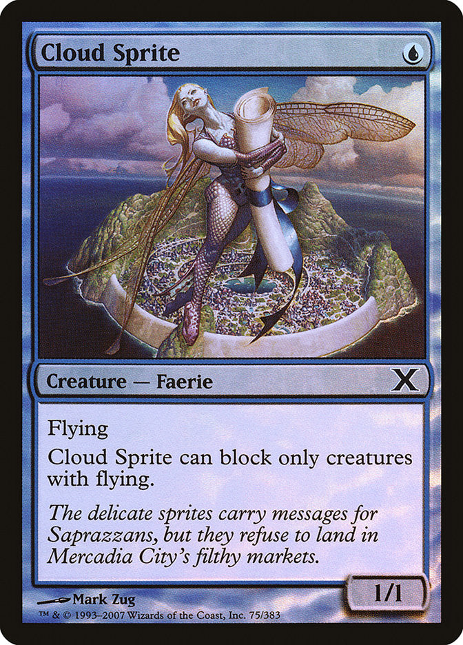 Cloud Sprite (Premium Foil) [Tenth Edition] | Exor Games Truro