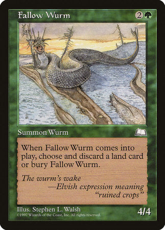 Fallow Wurm [Weatherlight] | Exor Games Truro