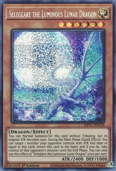 Seleglare the Luminous Lunar Dragon [MP21-EN159] Prismatic Secret Rare | Exor Games Truro