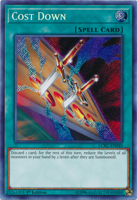 Cost Down [LCKC-EN040] Secret Rare | Exor Games Truro