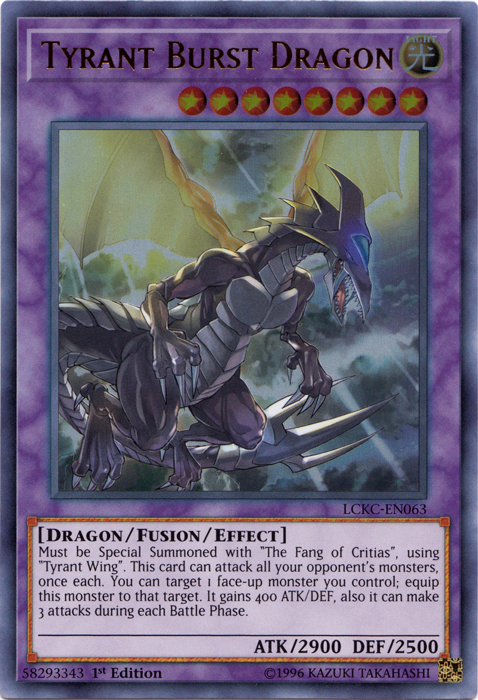 Tyrant Burst Dragon [LCKC-EN063] Ultra Rare | Exor Games Truro