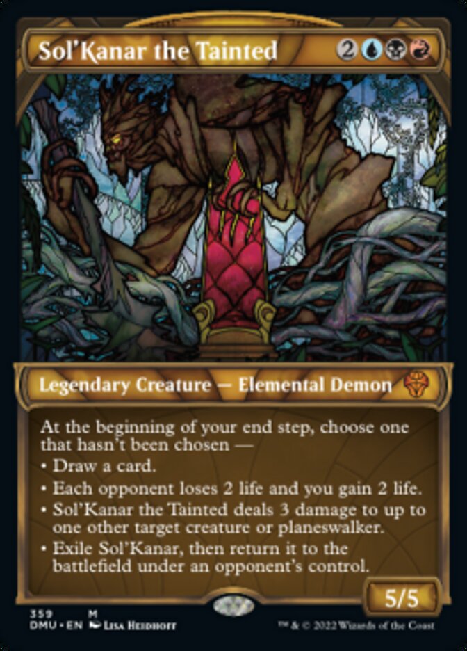 Sol'Kanar the Tainted (Showcase Textured) [Dominaria United] | Exor Games Truro