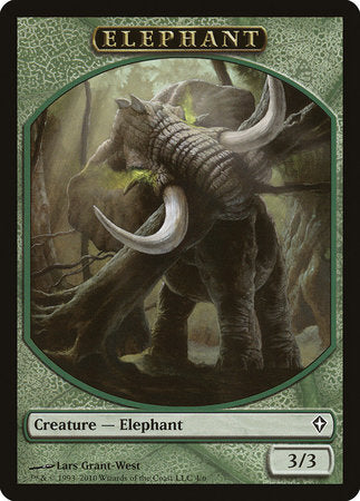 Elephant Token [Worldwake Tokens] | Exor Games Truro