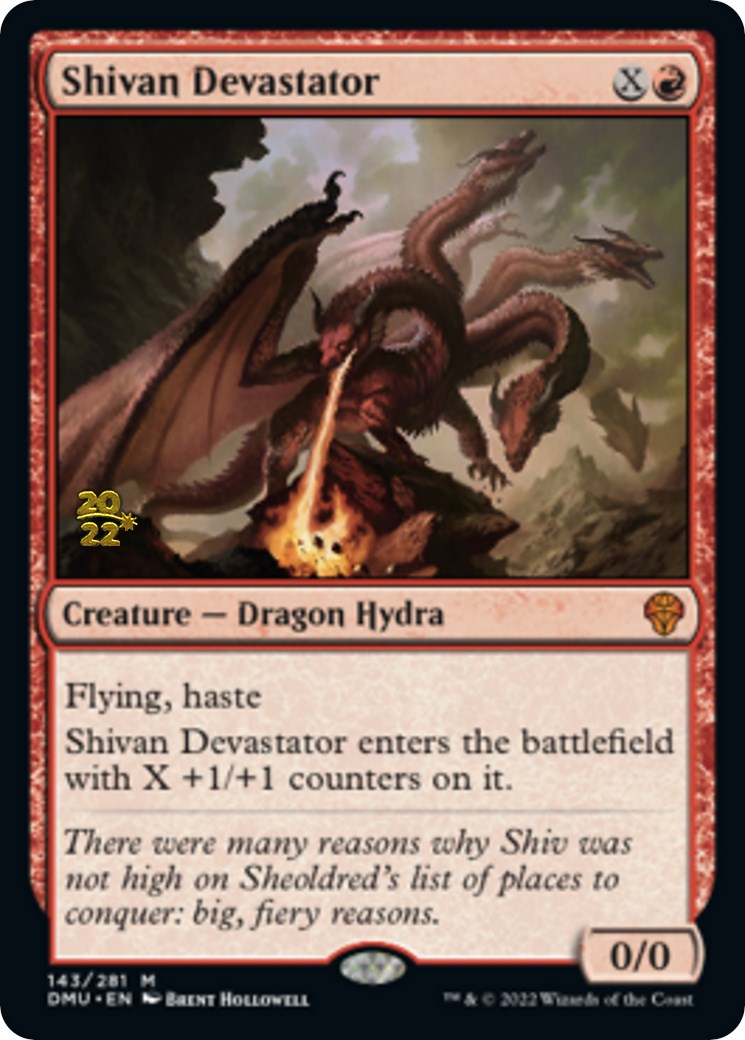 Shivan Devastator [Dominaria United Prerelease Promos] | Exor Games Truro