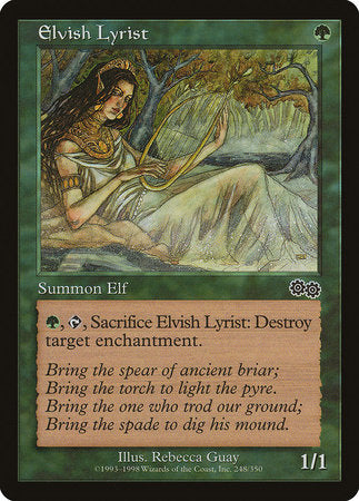 Elvish Lyrist [Urza's Saga] | Exor Games Truro