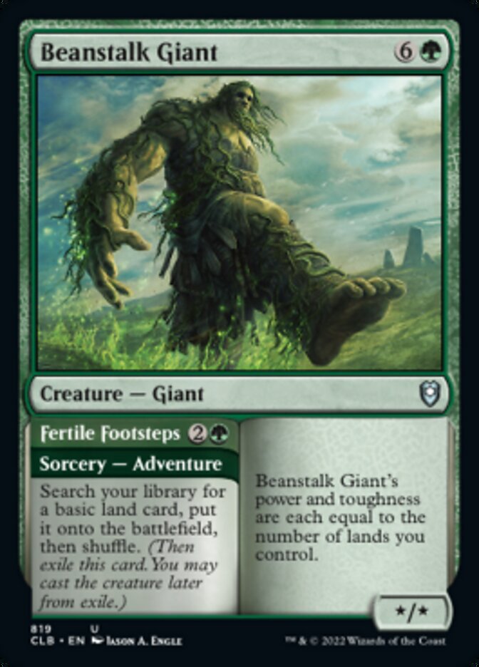 Beanstalk Giant // Fertile Footsteps [Commander Legends: Battle for Baldur's Gate] | Exor Games Truro