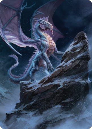 Ancient Silver Dragon Art Card (06) [Commander Legends: Battle for Baldur's Gate Art Series] | Exor Games Truro