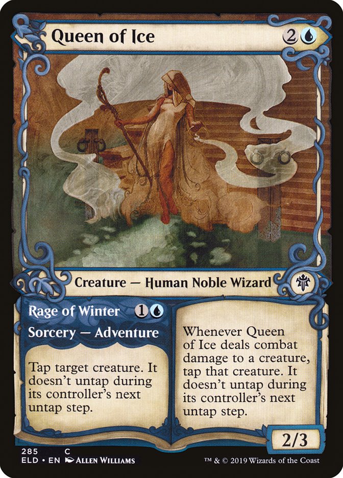 Queen of Ice // Rage of Winter (Showcase) [Throne of Eldraine] | Exor Games Truro