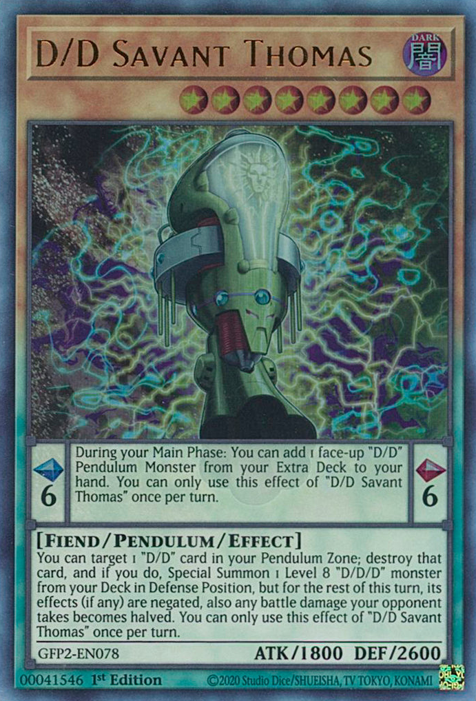 D/D Savant Thomas [GFP2-EN078] Ultra Rare | Exor Games Truro