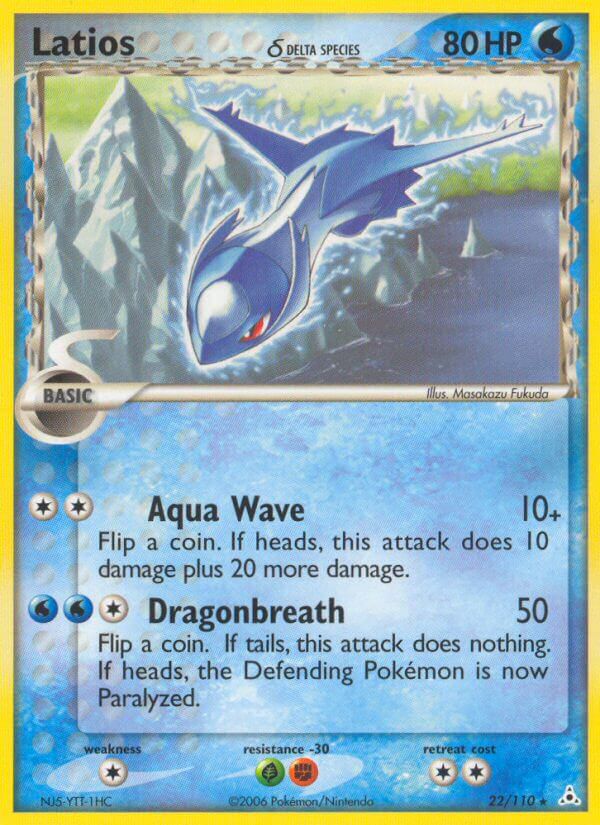 Latios (22/110) (Delta Species) (Theme Deck Exclusives) [EX: Holon Phantoms] | Exor Games Truro