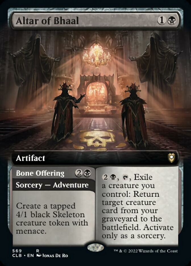 Altar of Bhaal // Bone Offering (Extended Art) [Commander Legends: Battle for Baldur's Gate] | Exor Games Truro