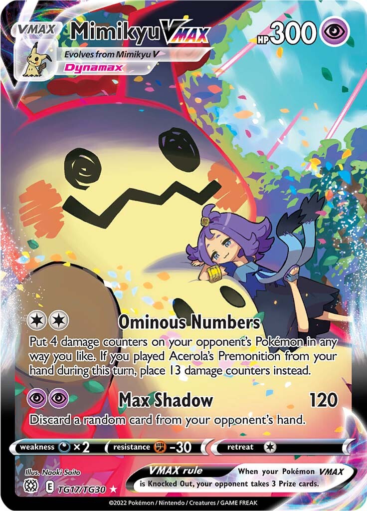 Mimikyu VMAX (TG17/TG30) [Sword & Shield: Brilliant Stars] | Exor Games Truro