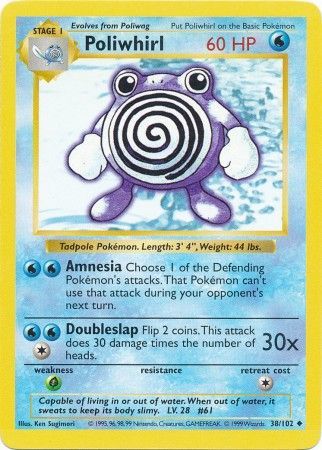 Poliwhirl (38/102) [Base Set Shadowless Unlimited] | Exor Games Truro