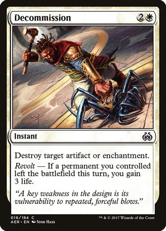 Decommission [Aether Revolt] | Exor Games Truro