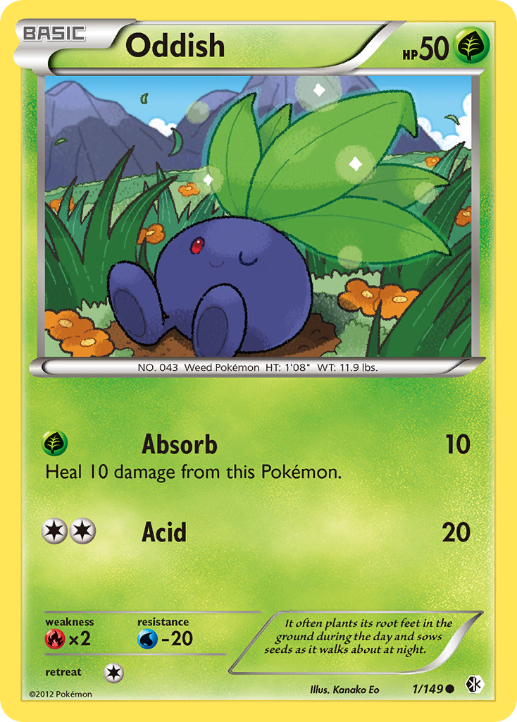 Oddish (1/149) [Black & White: Boundaries Crossed] | Exor Games Truro