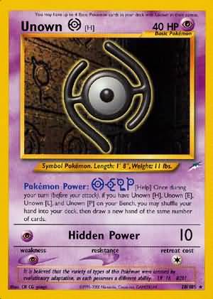 Unown [H] (28/105) [Neo Destiny Unlimited] | Exor Games Truro