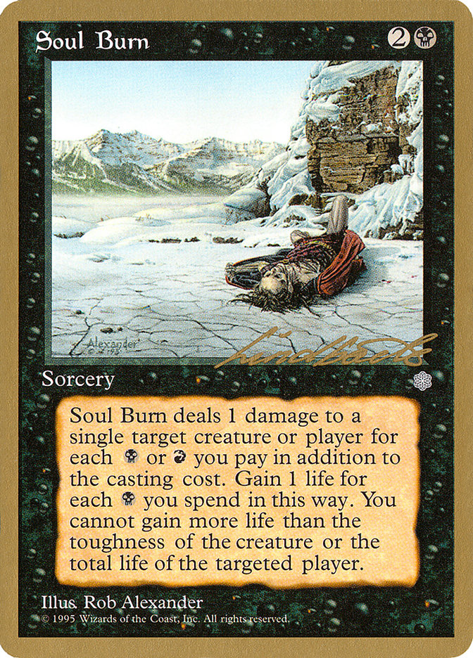 Soul Burn (Leon Lindback) [Pro Tour Collector Set] | Exor Games Truro