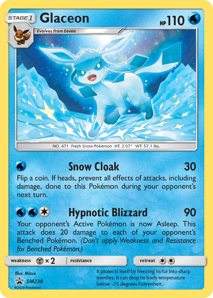Glaceon (SM238) [Sun & Moon: Black Star Promos] | Exor Games Truro